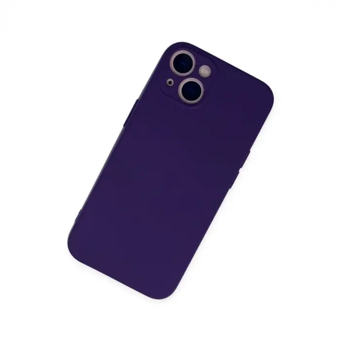 İphone 13 Mini Kılıf Nano İçi Kadife Silikon - Mor