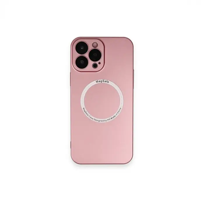 İphone 13 Pro Kılıf Jack Magneticsafe Lens Silikon - Rose Gold