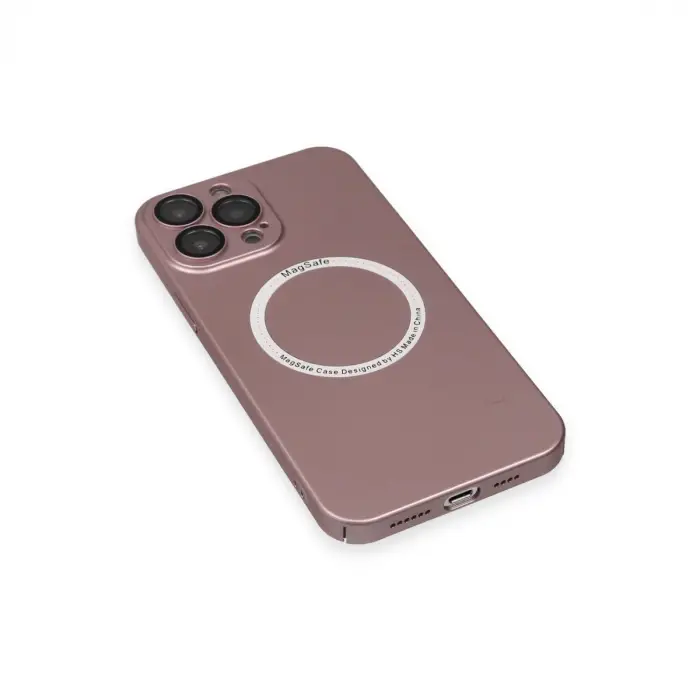 İphone 13 Pro Kılıf Jack Magneticsafe Lens Silikon - Rose Gold