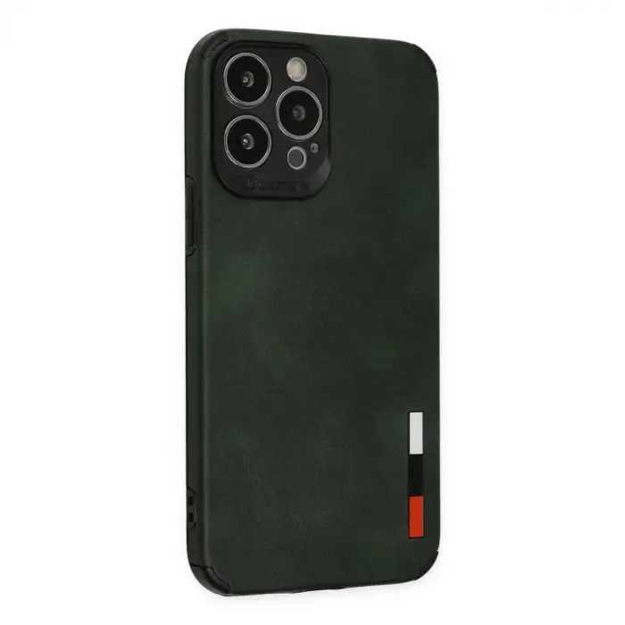 İphone 13 Pro Kılıf Loop Deri Silikon - Yeşil