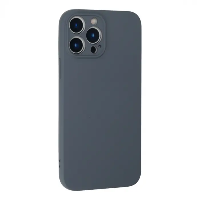 İphone 13 Pro Kılıf Nano İçi Kadife Silikon - Gri
