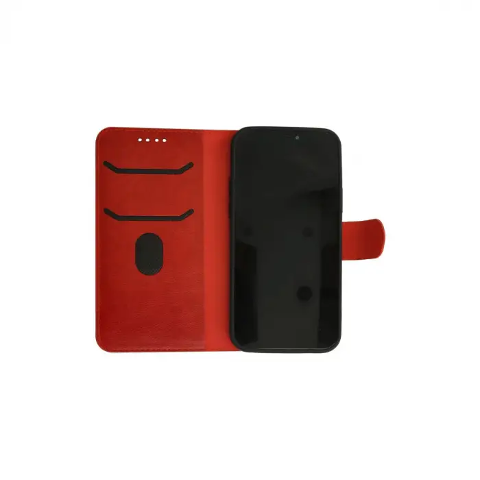 İphone 13 Pro Kılıf Trend S Plus Kapaklı Kılıf - Kırmızı