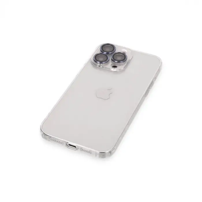 İphone 13 Pro Max Kılıf Luko Lens Silikon - Sierra Blue