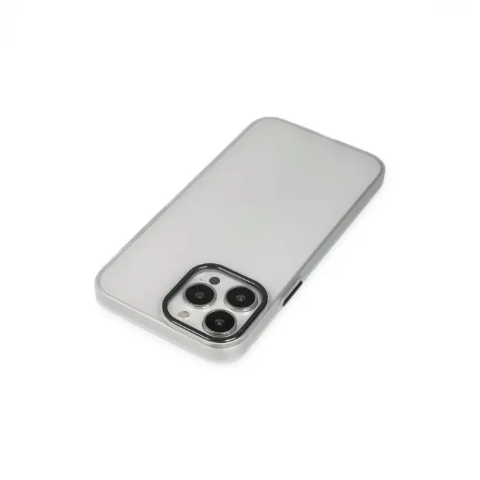 İphone 13 Pro Max Kılıf Modos Metal Kapak - Şeffaf