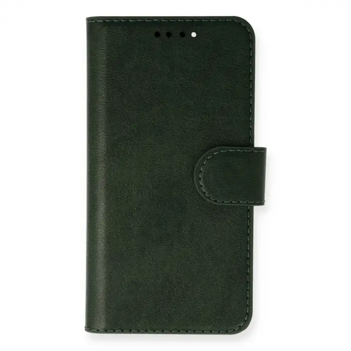 İphone 13 Pro Max Kılıf Trend S Plus Kapaklı Kılıf - Yeşil