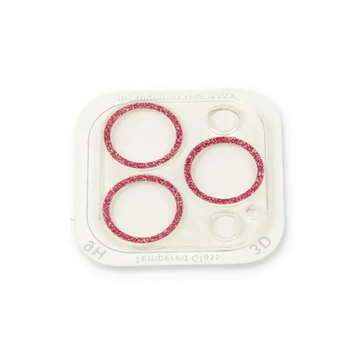 İphone 13 Pro Shine Kamera Lens Koruma Cam - Pembe