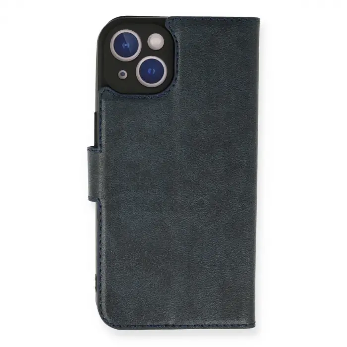 İphone 14 Kılıf Trend S Plus Kapaklı Kılıf - Lacivert