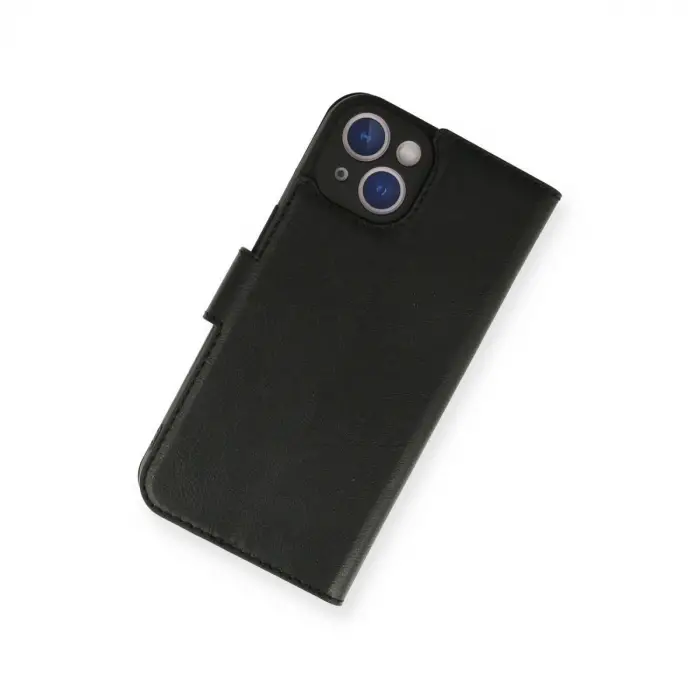 İphone 14 Kılıf Trend S Plus Kapaklı Kılıf - Siyah