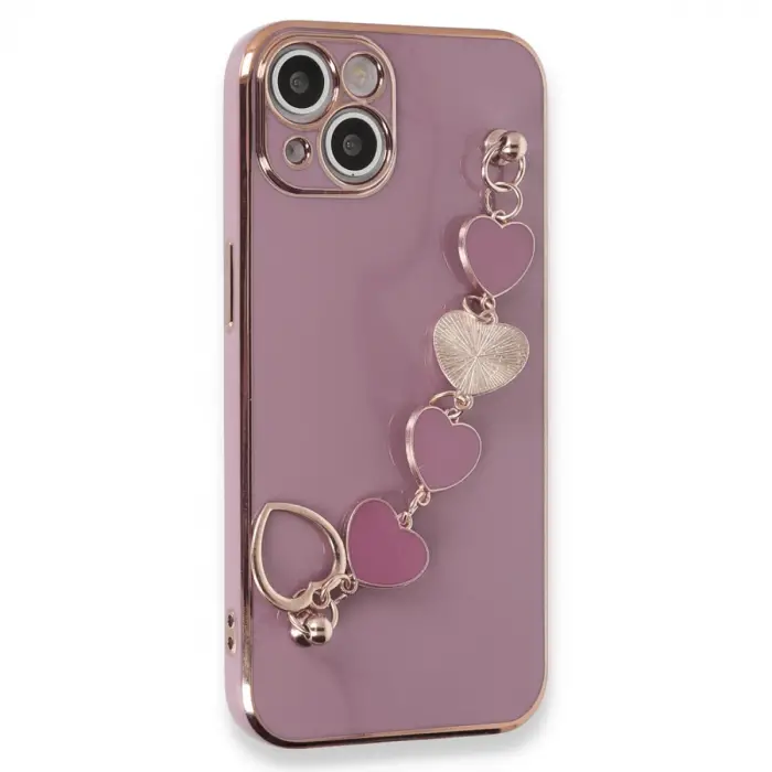 İphone 14 Plus Kılıf Esila Silikon - Mor