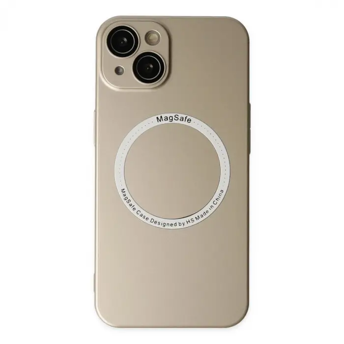 İphone 14 Plus Kılıf Jack Magneticsafe Lens Silikon - Gold