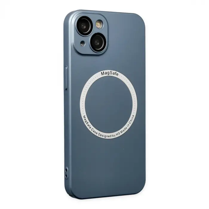 İphone 14 Plus Kılıf Jack Magneticsafe Lens Silikon - Sierra Blue