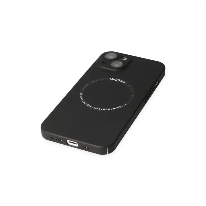 İphone 14 Plus Kılıf Jack Magneticsafe Lens Silikon - Siyah