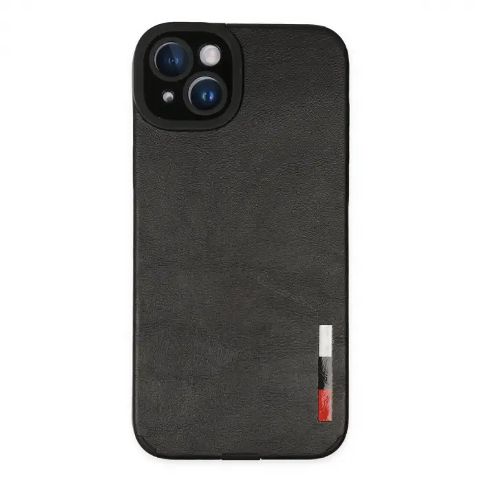 İphone 14 Plus Kılıf Loop Deri Silikon - Siyah