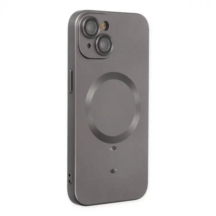 İphone 14 Plus Kılıf Moshi Lens Magneticsafe Silikon - Füme