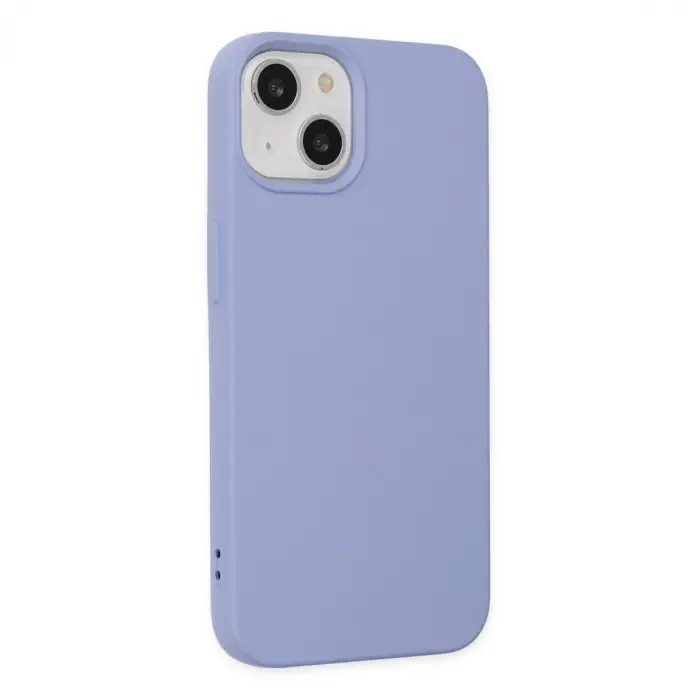 İphone 14 Plus Kılıf Nano İçi Kadife Silikon - Lila