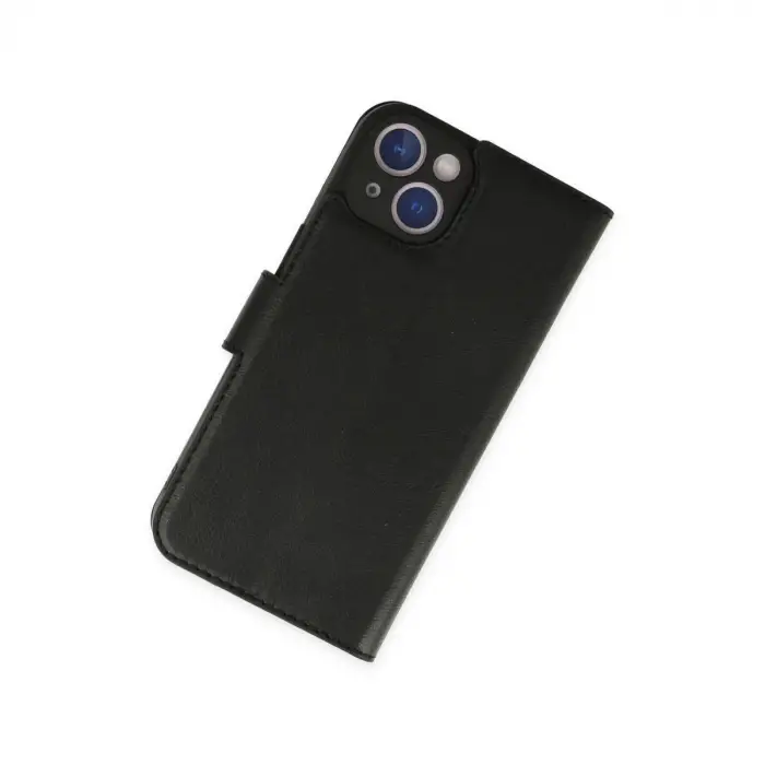 İphone 14 Plus Kılıf Trend S Plus Kapaklı Kılıf - Siyah