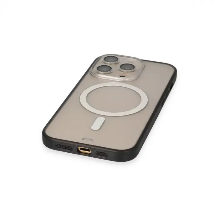 İphone 14 Pro Kılıf Grand Magneticsafe Kapak - Siyah