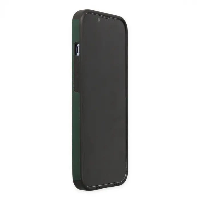 İphone 14 Pro Kılıf Mega Standlı Silikon - Yeşil