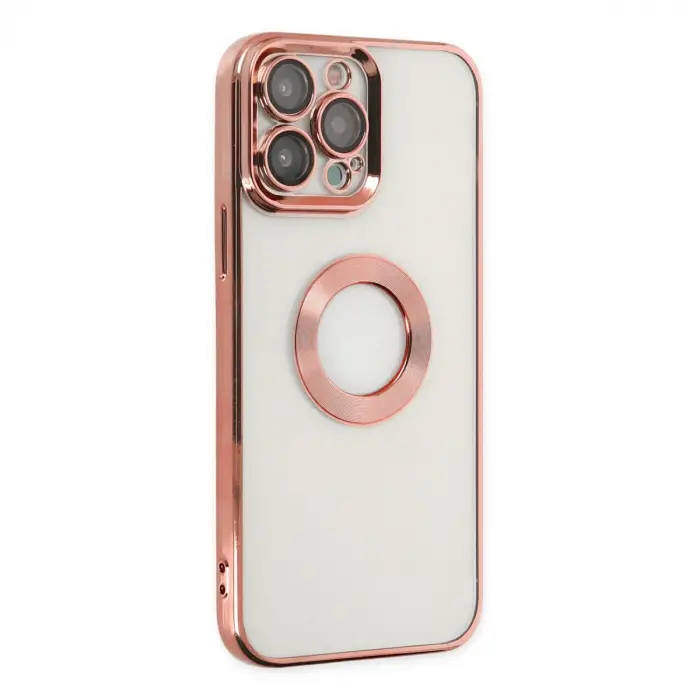 İphone 14 Pro Kılıf Slot Silikon - Rose Gold