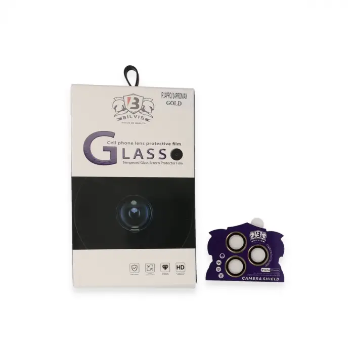 İphone 14 Pro Max Bilvis Titan Kamera Lens - Gold