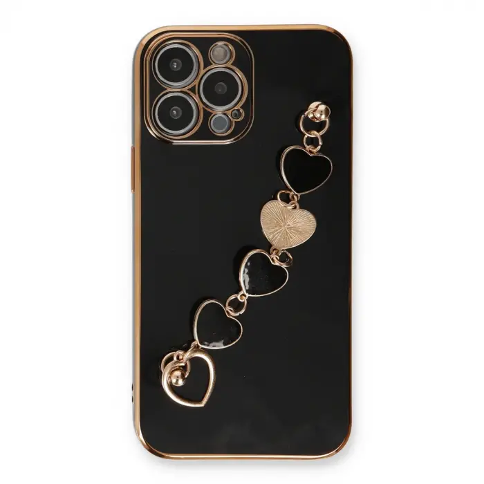 İphone 14 Pro Max Kılıf Esila Silikon - Siyah