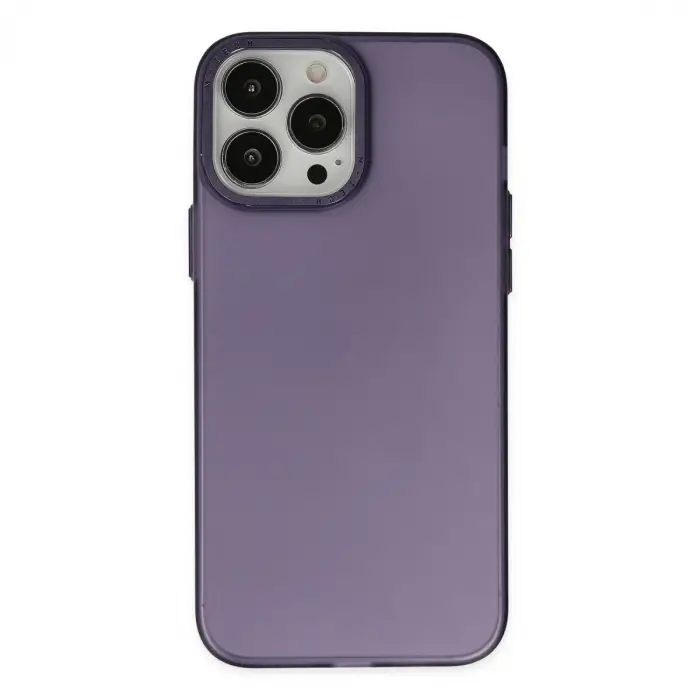 İphone 14 Pro Max Kılıf Modos Metal Kapak - Mor