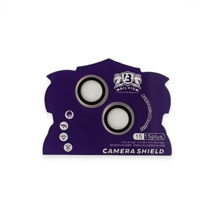 İphone 15 Bilvis Titan Kamera Lens - Pembe