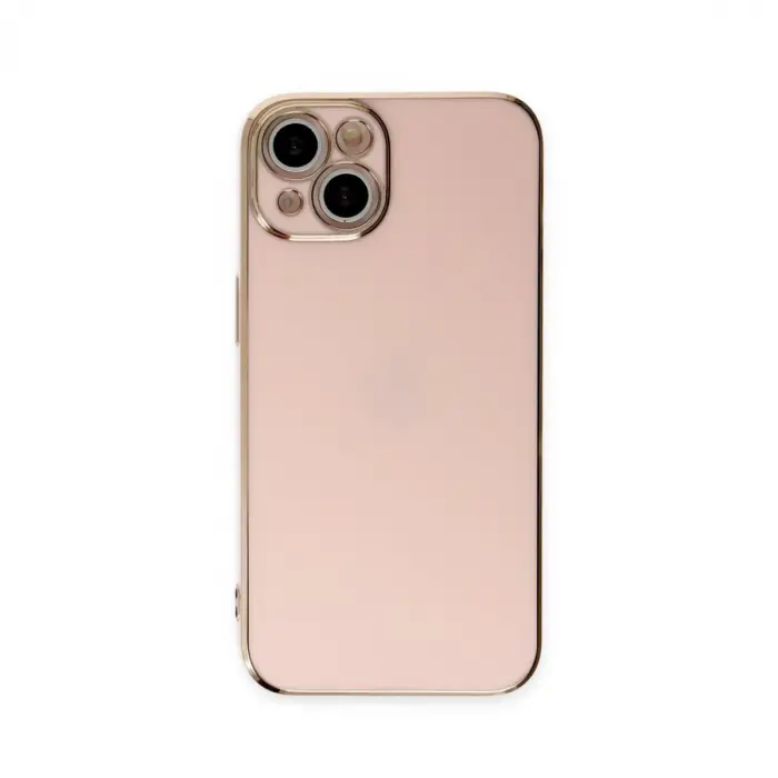 İphone 15 Kılıf Volet Silikon - Pembe