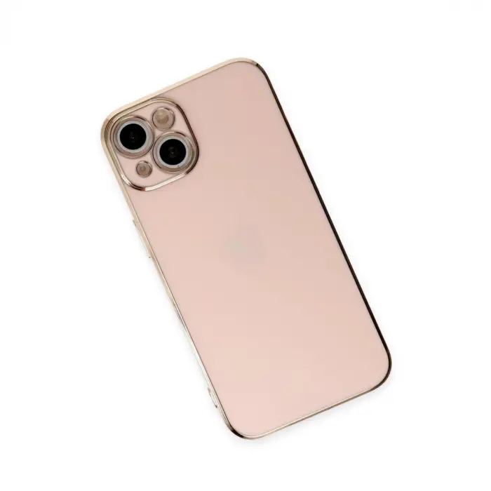 İphone 15 Kılıf Volet Silikon - Pembe