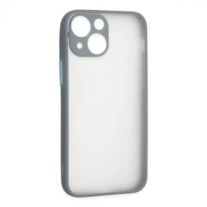 İphone 15 Plus Kılıf Montreal Silikon Kapak - Gri