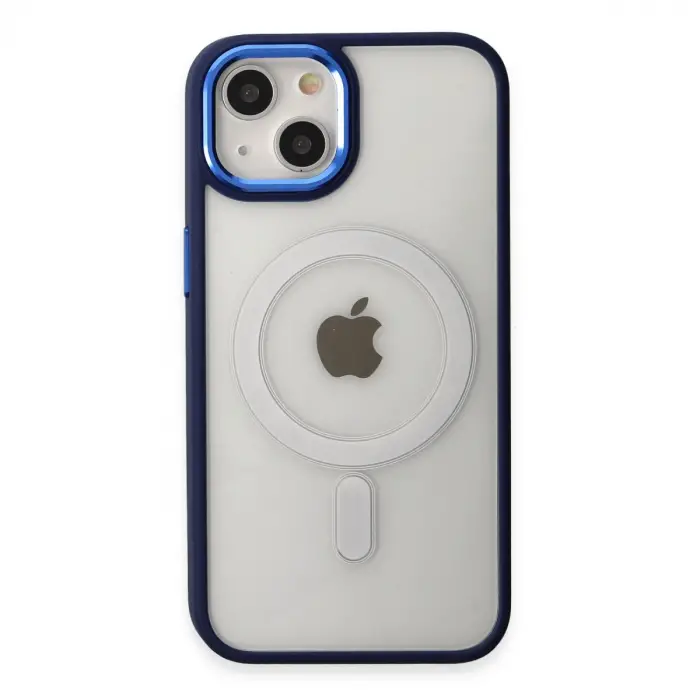 İphone 15 Pro Kılıf Room Magneticsafe Silikon - Lacivert
