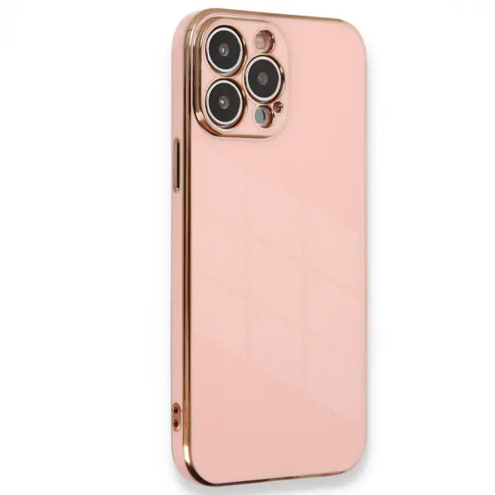 İphone 15 Pro Kılıf Volet Silikon - Pembe