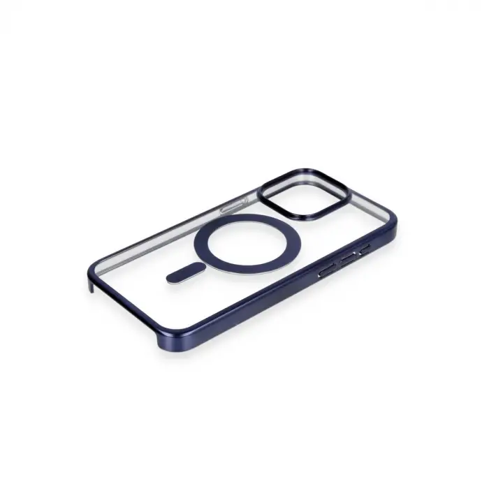 İphone 15 Pro Max Kılıf Erozi Magsafe Kapak - Lacivert
