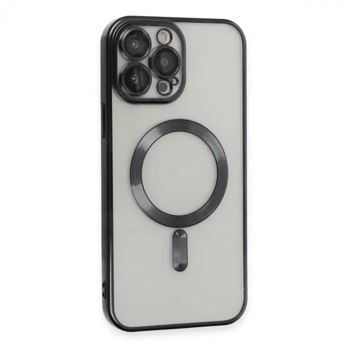 İphone 15 Pro Max Kılıf Kross Magneticsafe Kapak - Siyah