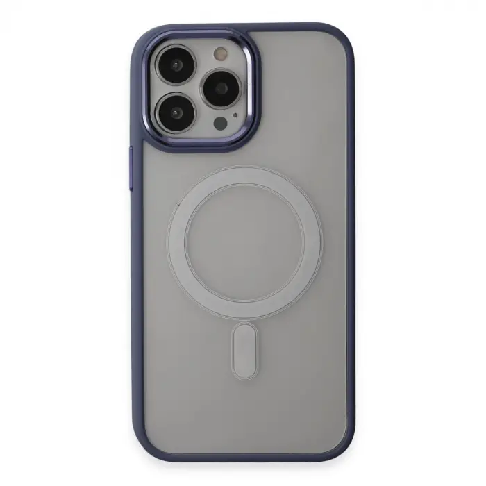 İphone 15 Pro Max Kılıf Room Magneticsafe Silikon - Sierra Blue