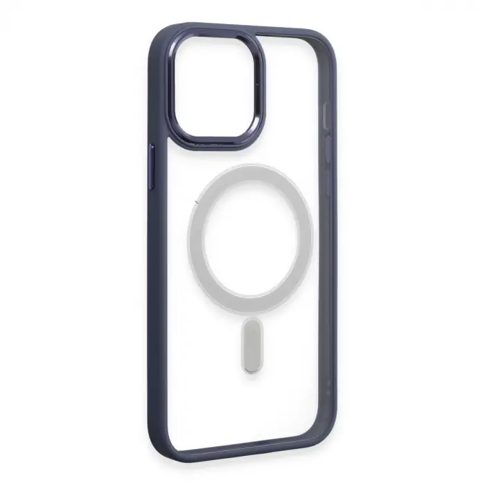 İphone 15 Pro Max Kılıf Room Magneticsafe Silikon - Sierra Blue