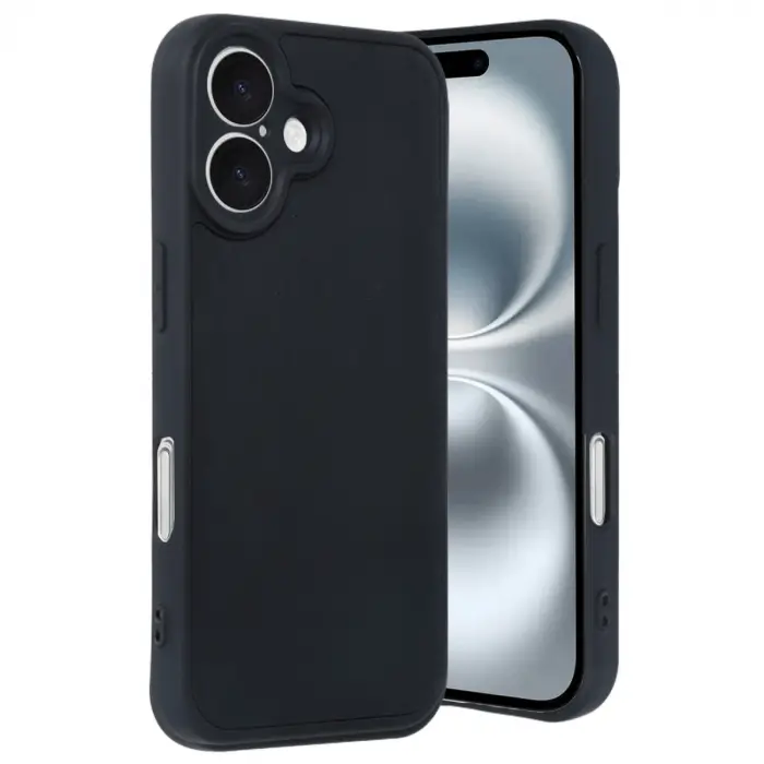 İphone 16 Kılıf Aras Deri Kapak - Siyah