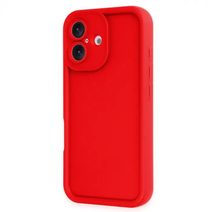 İphone 16 Kılıf Viera Silikon - Kırmızı