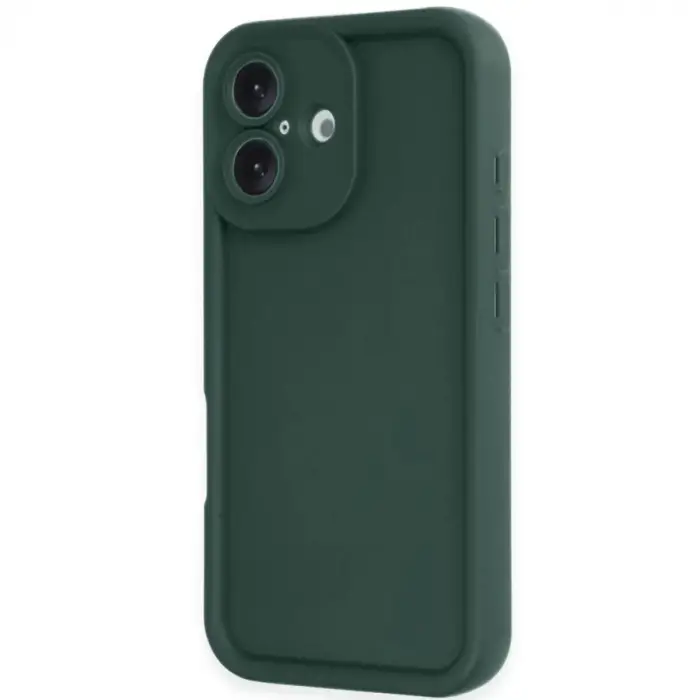 İphone 16 Kılıf Viera Silikon - Koyu Yeşil