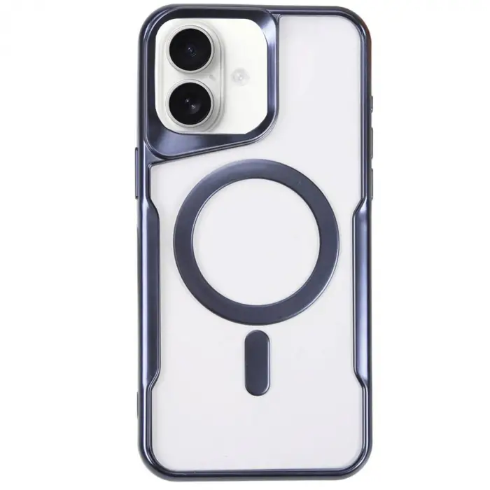 İphone 16 Plus Kılıf Boyi Magsafe Silikon Kapak - Lacivert