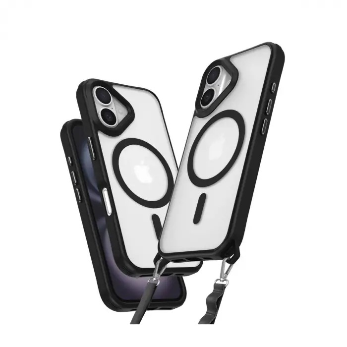 İphone 16 Plus Kılıf Enka Magsafe Silikon Kılıf - Siyah