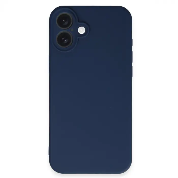 İphone 16 Plus Kılıf First Silikon - Lacivert