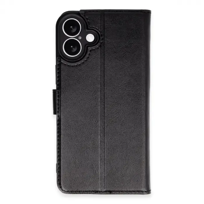 İphone 16 Plus Kılıf Trend S Plus Kapaklı Kılıf - Siyah