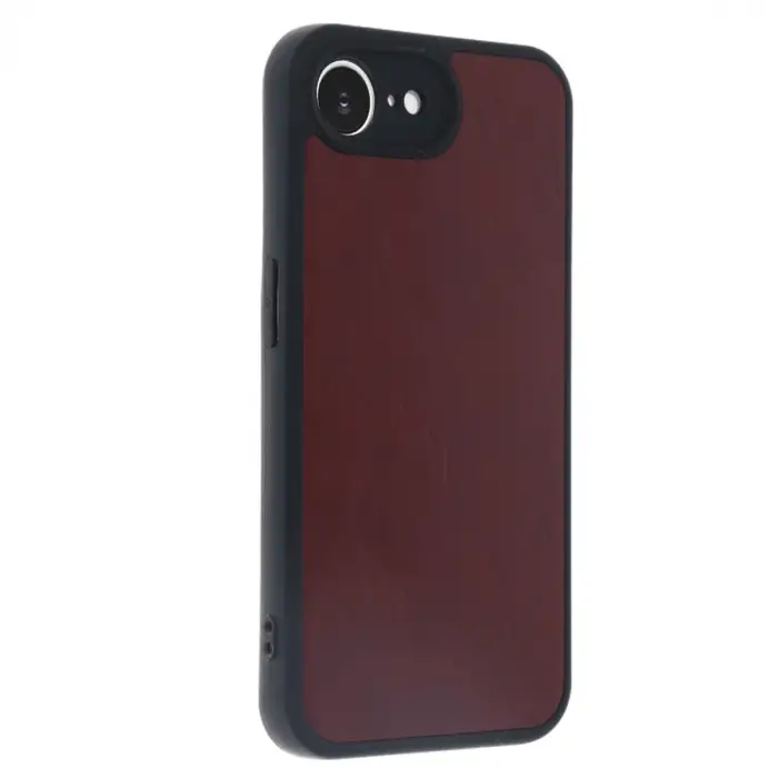 İphone 16e Kılıf Aras Deri Kapak - Bordo