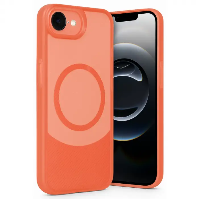 İphone 16e Kılıf Maya Karbon Kapak - Kırmızı