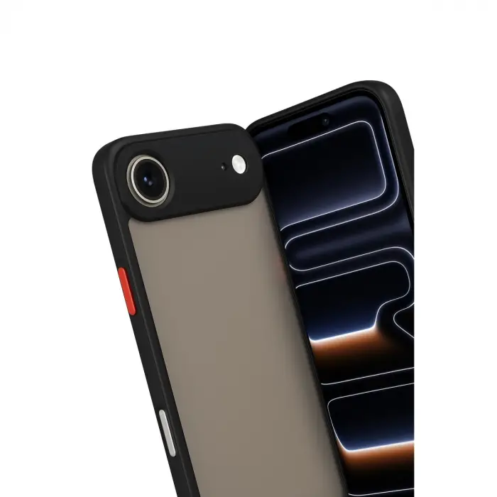 İphone 17 Air Kılıf Montreal Silikon Kapak - Siyah