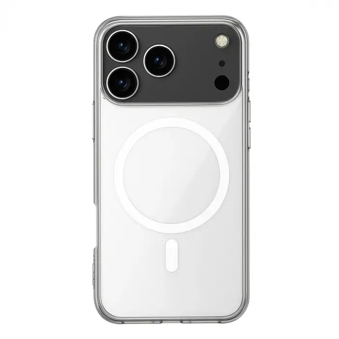 İphone 17 Pro Max Kılıf Magneticsafe Şeffaf Silikon - Şeffaf