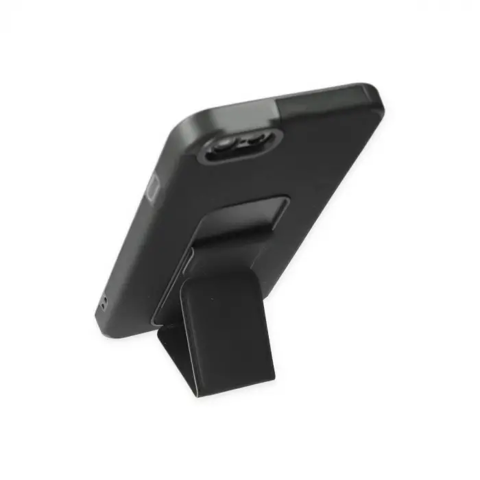 İphone 6 Kılıf Mega Standlı Silikon - Siyah