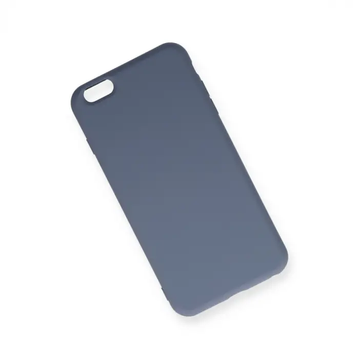 İphone 6 Plus Kılıf Nano İçi Kadife Silikon - Gri