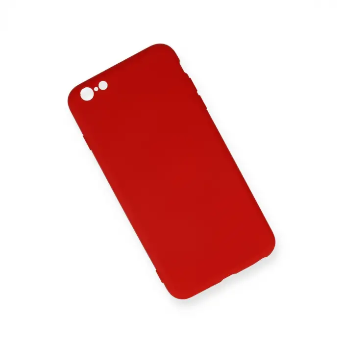İphone 6 Plus Kılıf Nano İçi Kadife Silikon - Kırmızı